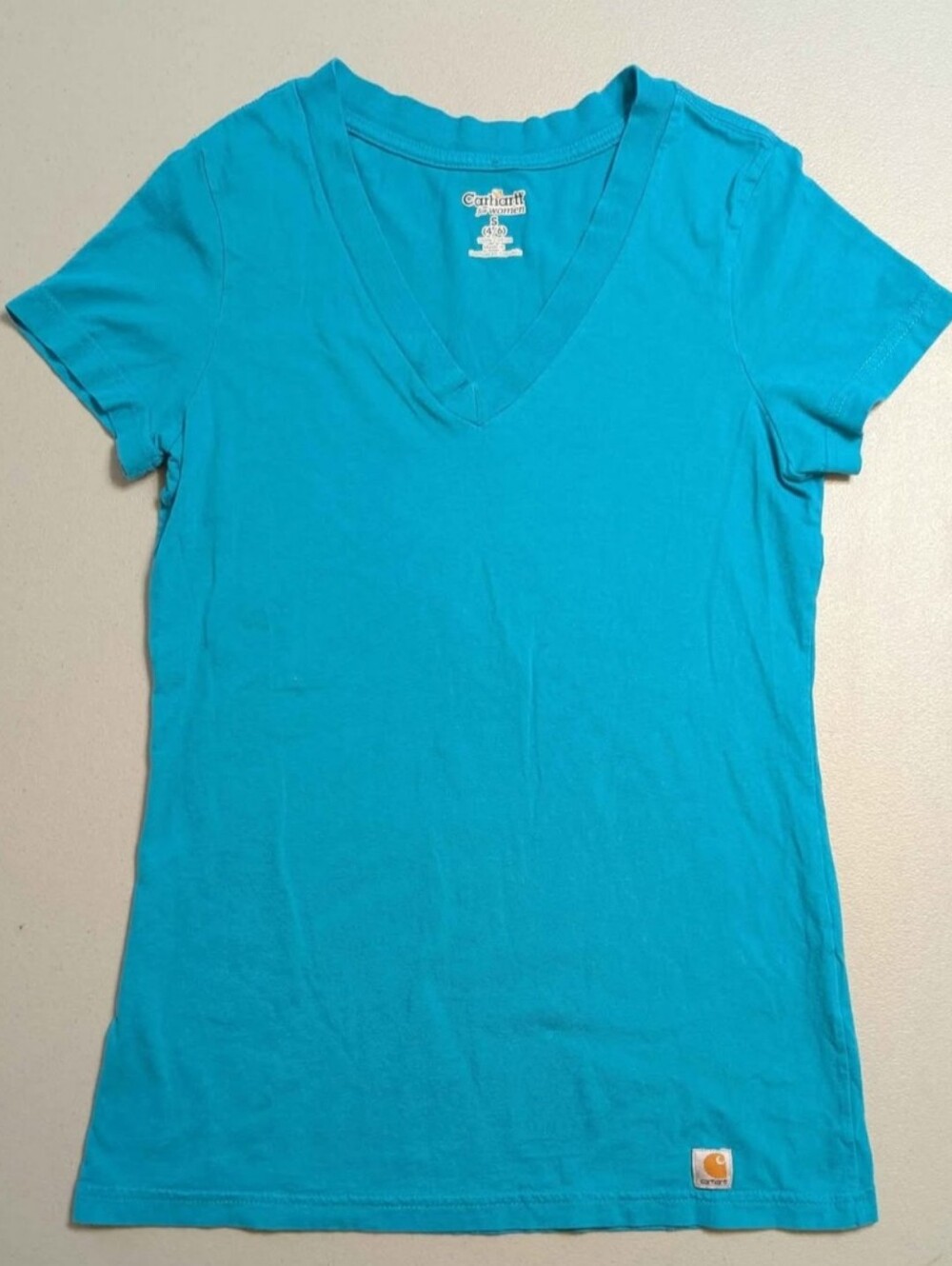 Carhartt teal t-shirt, women's small